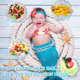 96 Pcs Mermaid Paper Plates Seashell Plates Party Supplies 9 Inch