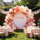 CVPARTON Retro Blush Pink Balloons 55 Packs 12 Inch Dusty Pink
