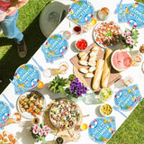 96 Pieces Pool Party Tableware Set for Summer Beach Table