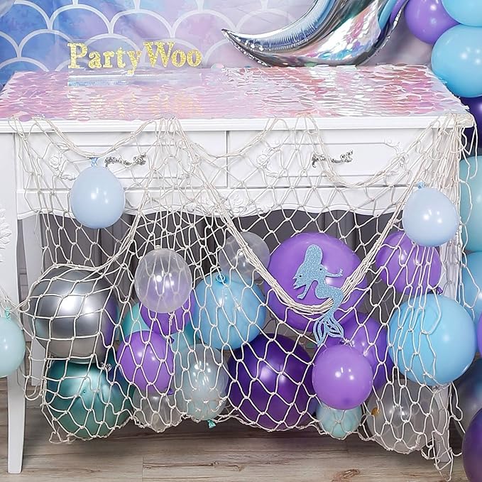 Mermaid Balloons Garland Kit 180pcs Mermaid Backdrop Mermaid Tail