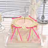 Pink Bow Cake Topper Pink Ribbons Bows for Cake Decorating Pink