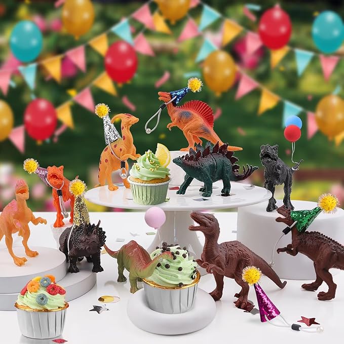 26 PCS Jungle Animal Birthday Party Decorations with Dinosaur