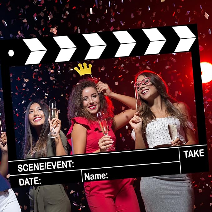 Large Movie Night Photo Booth Props 25.59 x 15.75 Inch Movie Theme
