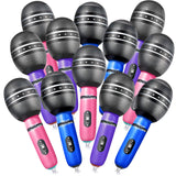 Zhanmai 12 Pieces Inflatable Microphones for Kpop Birthday Party Blow
