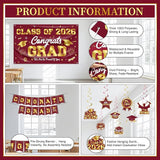 Graduation Decorations 2026 Maroon and Gold Graduation Party Decor