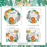 Safari Birthday Party Supplies Jungle Disposable Paper Plates