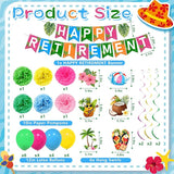 Luau Hawaiian Retirement Party Decorations Tropical Happy Retirement