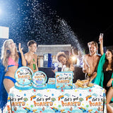 Summer Party Decorations Pool Party Supplies Tableware Set Let's Get