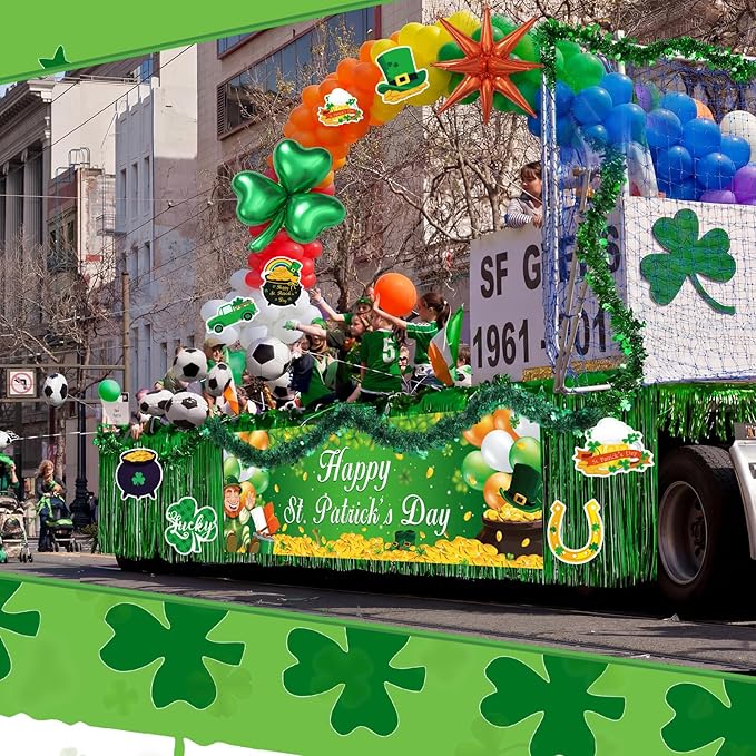 199 Pcs St Patrick's Day Parade Float Decoration Kit St Patricks Day