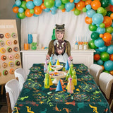 162 Pcs Dinosaur Birthday Decorations Including Dino Plates Napkins