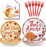 96Pcs Pizza Bridal Shower Decorations Last Slice Of The Single Life