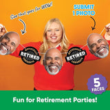 Big Dot of Happiness Custom Happy Retirement Face Cut Out Garland