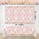 XJLANTTE 4Pcs Fairy Tablecloths - Fairy Birthday Party Table Cover