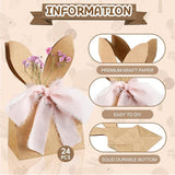 Affrolling 24 Set Boho Bow Easter Bunny Party Favor Bags DIY Bunny Gif
