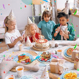 96 PCS Gender Reveal Plates Set Serve 24 Disposable Tableware for