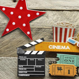 2 Pcs Movie Night Supplies Movie Theater Decor Film Clapper Board