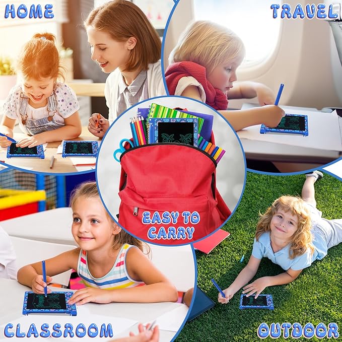 12 Pack Hawaiian Party Favors LCD Writing Tablet for Kids 4.4 Inch