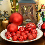 XmasExp 24ct Mini Christmas Ball Ornaments Shatterproof Christmas