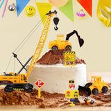 16 Pieces Construction Cake Topper Construction Birthday Party