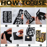 12 Pcs Happy Retirement Party Table Decorations Black and Gold