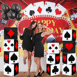 12 PCS Casino Theme Party Decoration 11.8 Inches Poker Favor Boxes
