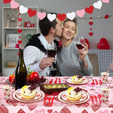 Valentines Day Party Supplies Set for 24 Valentine's Day Plates and