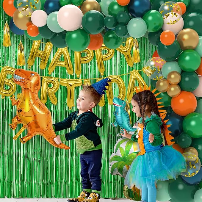 Dinosaur Birthday Party Decorations 113pcs Dinosaur Balloons Include