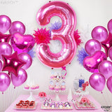 KatchOn, Giant Hot Pink Number 3 Balloon - 40 Inch | Number 3 Foil