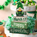 4 Pcs St Patricks Day Table Decoration Wooden St Patrick's Day