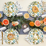 50PCS Lemon Party Supplies7"Lemon Paper Plates Blue Tiles Yellow Lemon