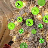NJN 100Pcs Christmas Ball Ornament Set, Apple Green Ornaments for