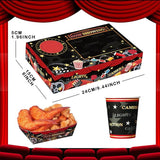 72 Pcs Movie Night Party Supplies Snack Trays Boxes with Disposable