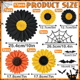 Paper Jazz Halloween Paper Flowers Decorations for Wall 3D Halloween
