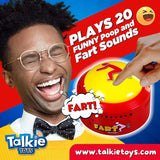 Talkie Toys Products Fart Button - Lights Up and Plays 20 Funny Fart