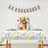 2 Pack Easter Tablecloth, 54" x 108" Easter Decorations, Rectangular