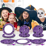 100 Pcs Halloween Birthday Party Supplies Paper Plates and Napkins