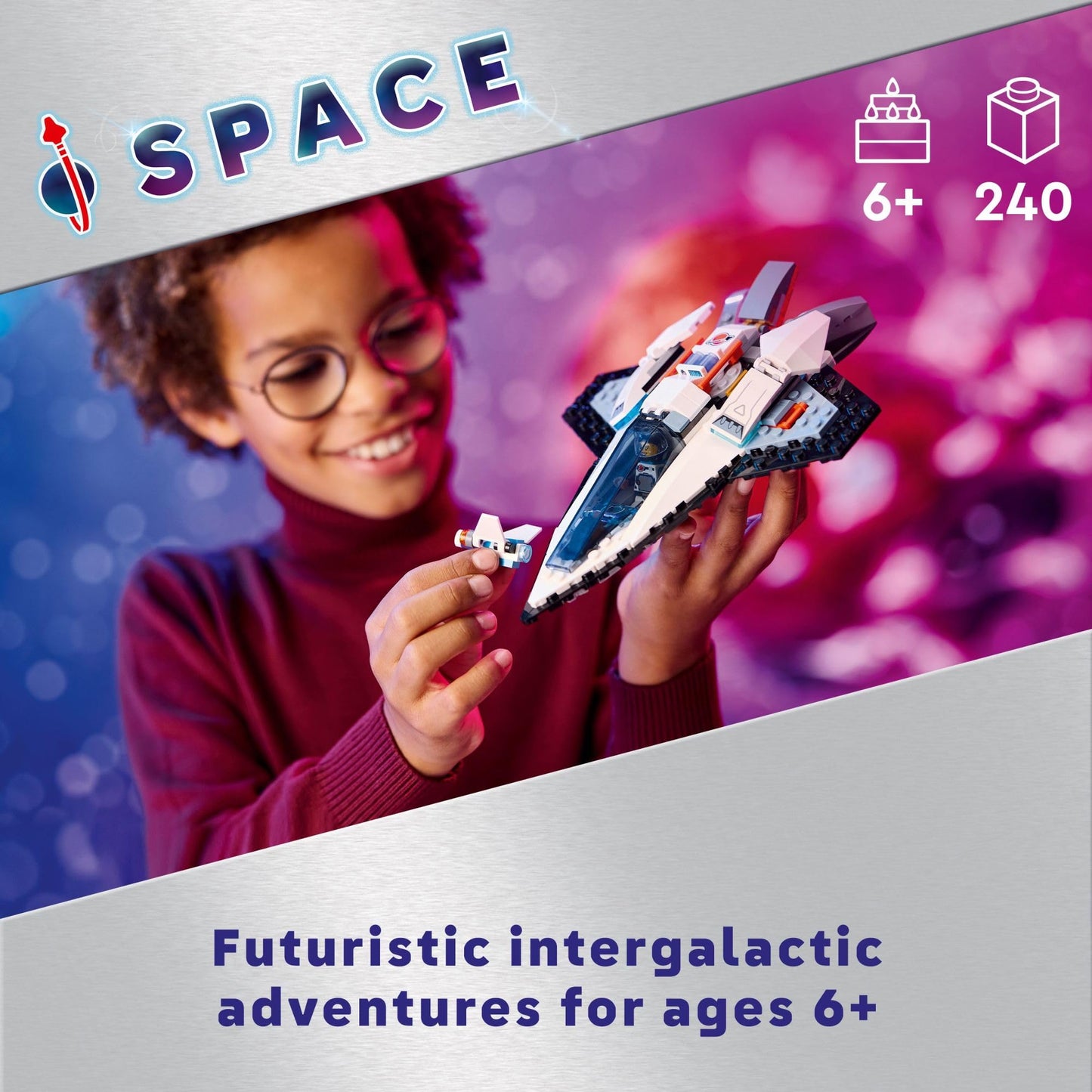 LEGO City Interstellar Spaceship Toy for Kids, Creative Play Space