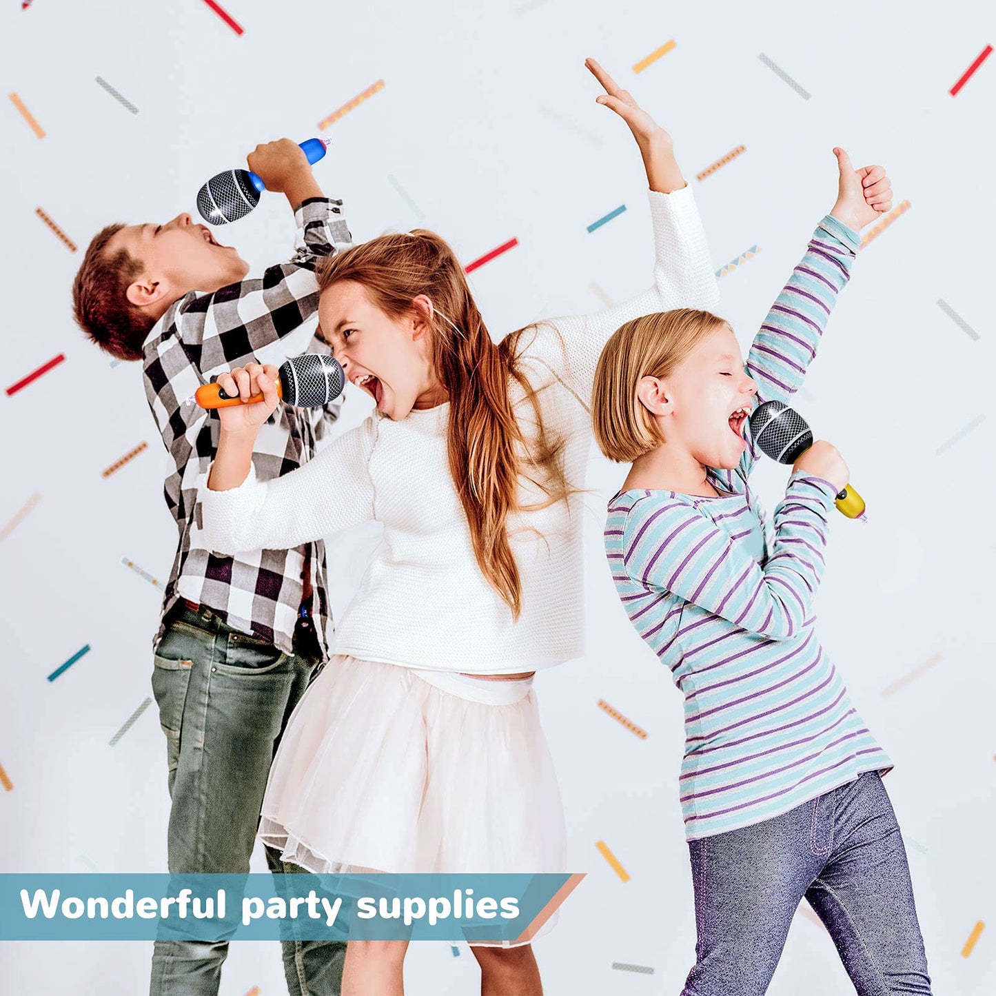 Zhanmai Inflatable Microphones Assorted Colors Inflatable Microphone
