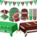 Football Party Decorations Serve 24 99 Pcs Football Party Supplies