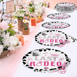 96Pcs Last Rodeo Bachelorette Party Decorations Pink & Silver Disco