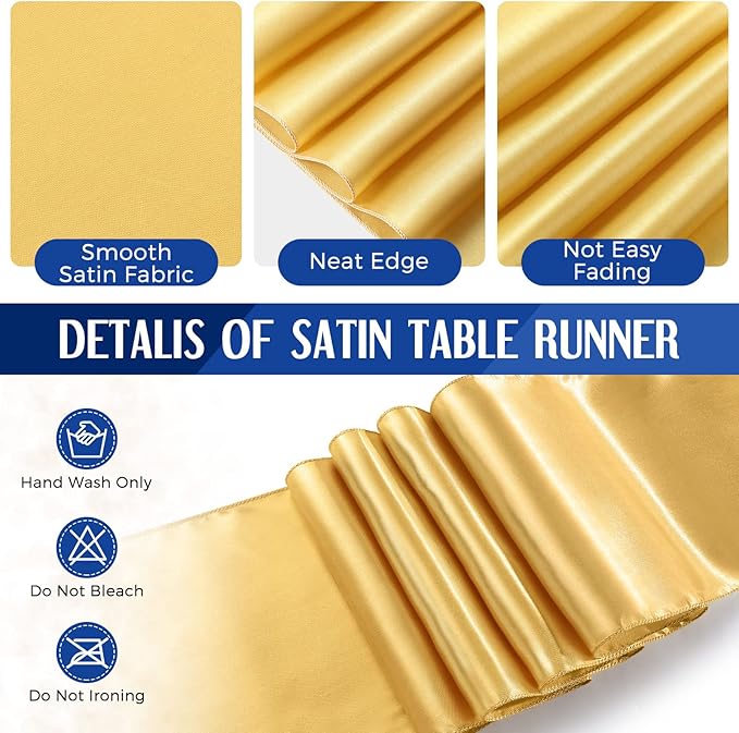 Breling 24 Packs Navy Blue and Gold Disposable Plastic Tablecloths
