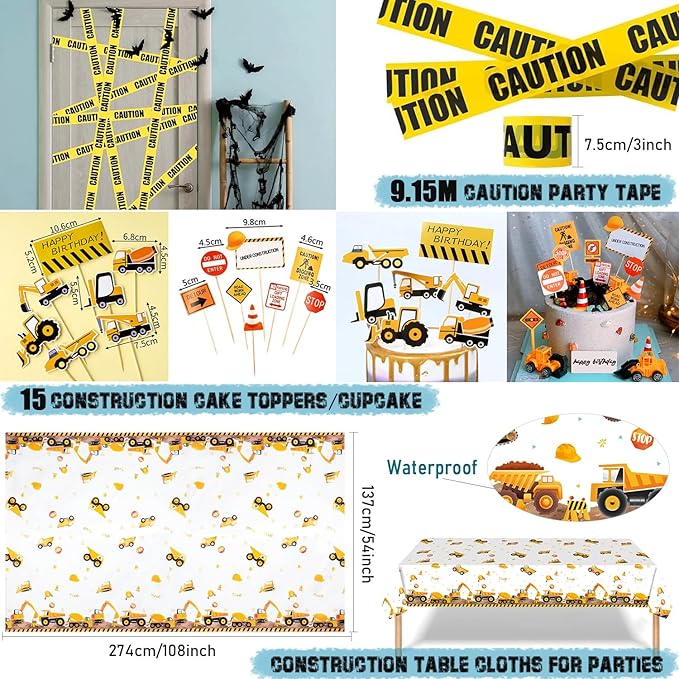 Construction Birthday Party Decorations Construction Balloon Arch