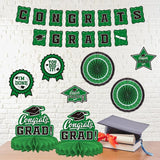 Green Themed 2026 Graduation Decorations Set - Congrats Grad Banner,