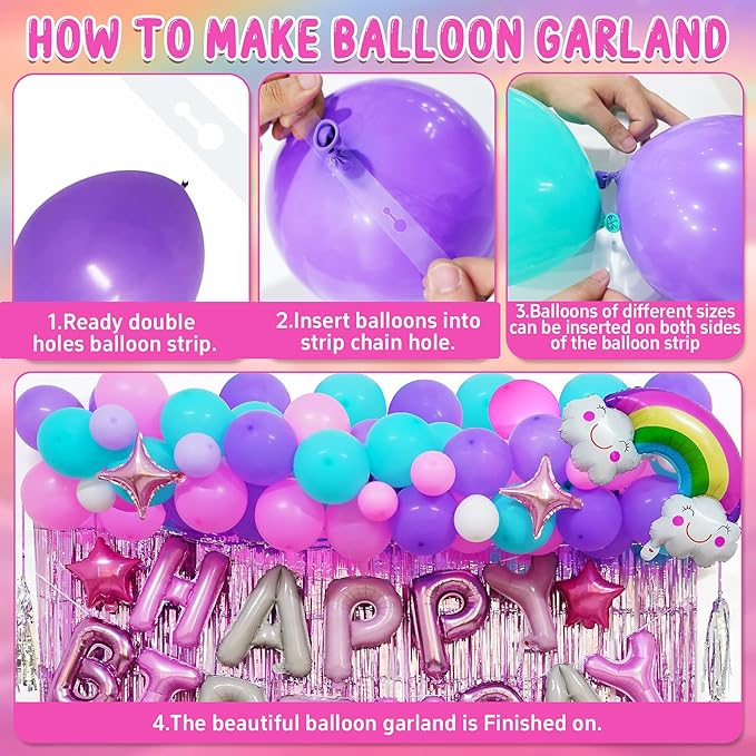 Unicorn Theme Birthday Party Decorations Supplies Rainbow Unicorn