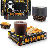 48 Pcs Halloween Party Supplies Movie Night Paper Snack Trays