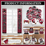Graduation Decorations 2026 Maroon Graduation Party Decor Set include