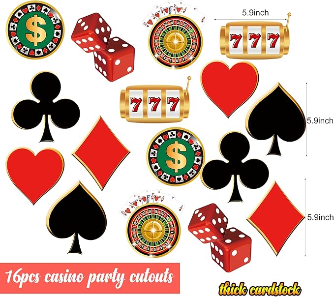 Casino Theme Party Decorations Casino Birthday Decorations Supplies