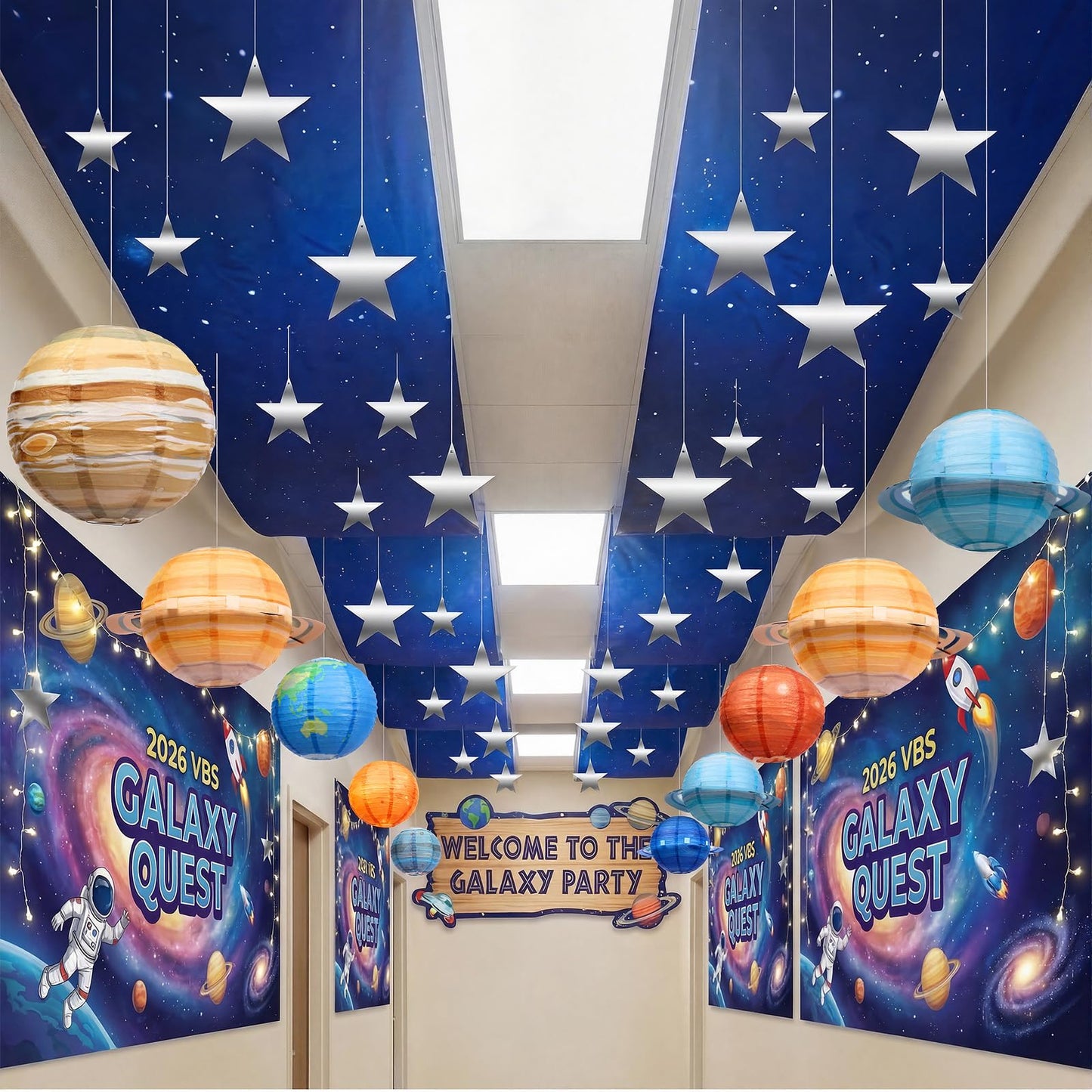 45 Pcs Space Classroom Decorations for Back to School