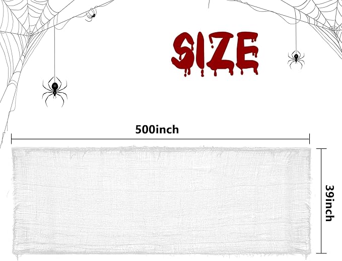 500 x 39 Inch Large Size Halloween Spooky Cheese Cloth Halloween