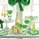 175 Pcs St Patrick's Day Tableware Set Serves 25 Green Lucky